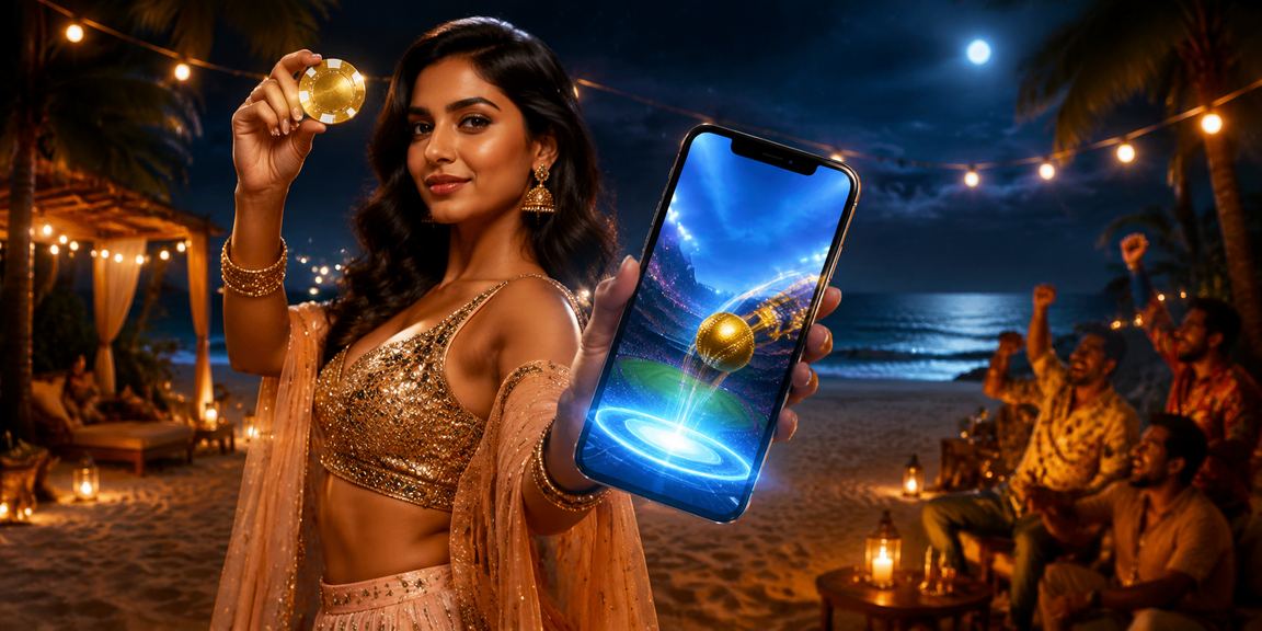 User placing a cricket bet on mobile app in India